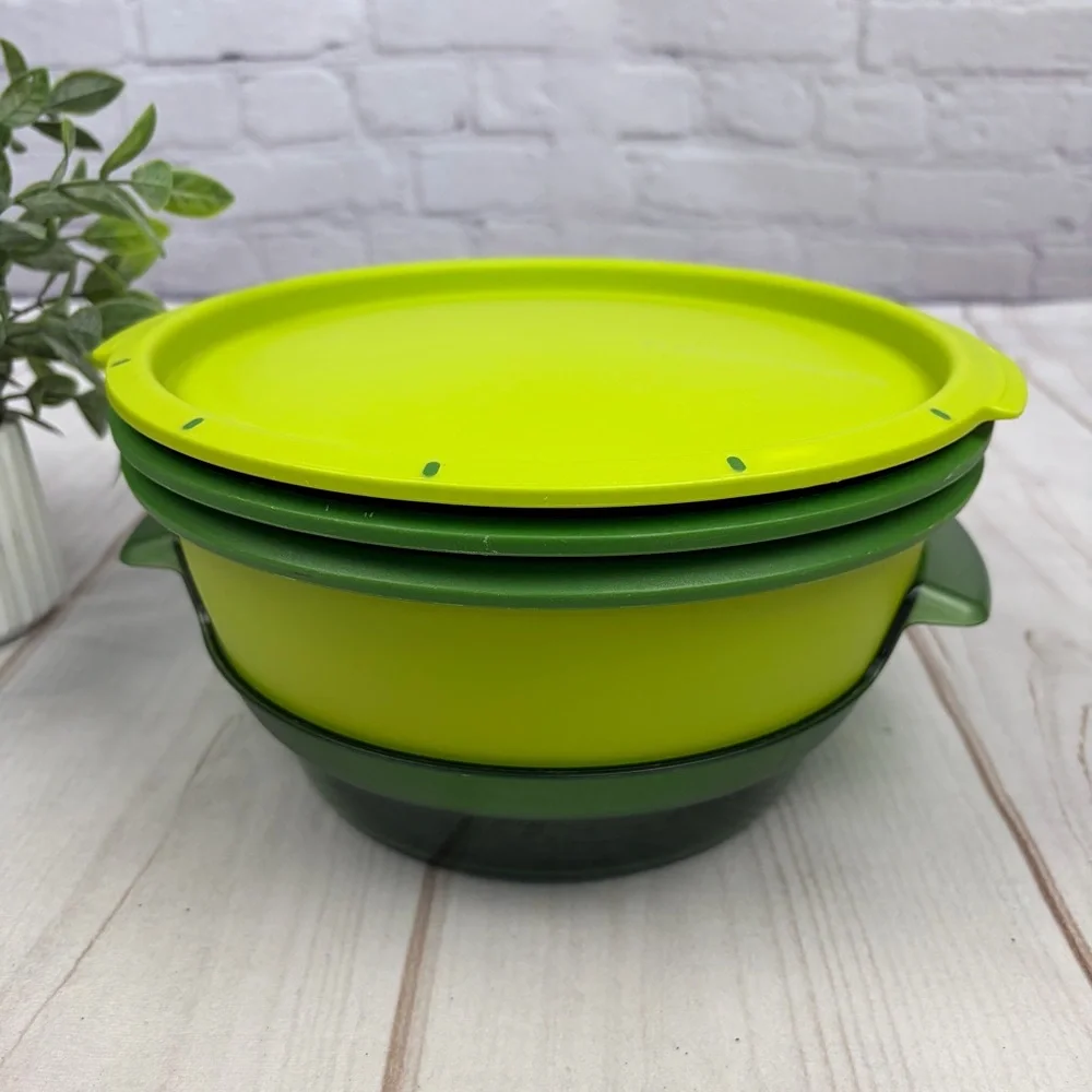 TUPPERWARE Smart Steamer 4-Piece Set - Green